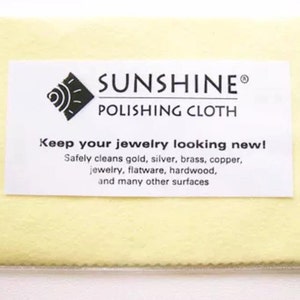 Sunshine Polishing Cloth  Delicate Jewelry Cleaning Cloth - Clothed with  Truth