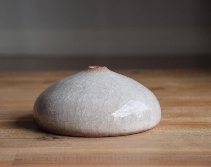 Snowflake Crackle Bud Vase (V17)