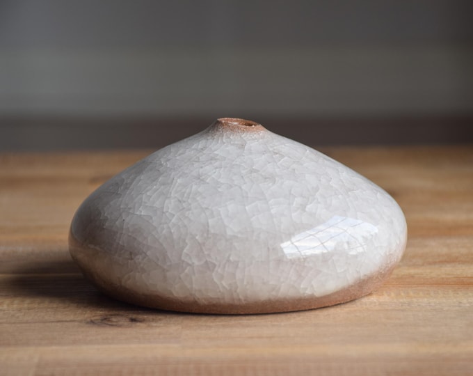 Snowflake Crackle Bud Vase (V21)