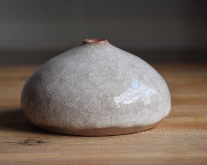 Snowflake Crackle Bud Vase (V19)