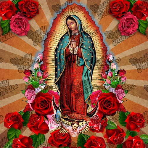 Our Lady of Guadalupe Fabric 4 Panels - Etsy
