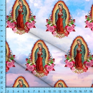 Tela de la Virgen María, Nuestra Señora de Guadalupe Patrón cortado a medida