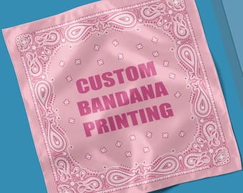 Pañuelo o bufanda de satén con estampado personalizado - Diseño personalizado