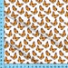 Monarch Butterfly Fabric, Orange Black Butterflies on White, Cottagecore Design for Crafts, Upholstery, Clothing 