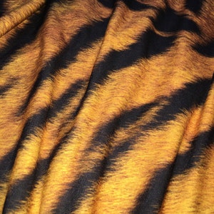 Tiger Print Fabric By the Yard, Half Yard and Fat Quarter image 6