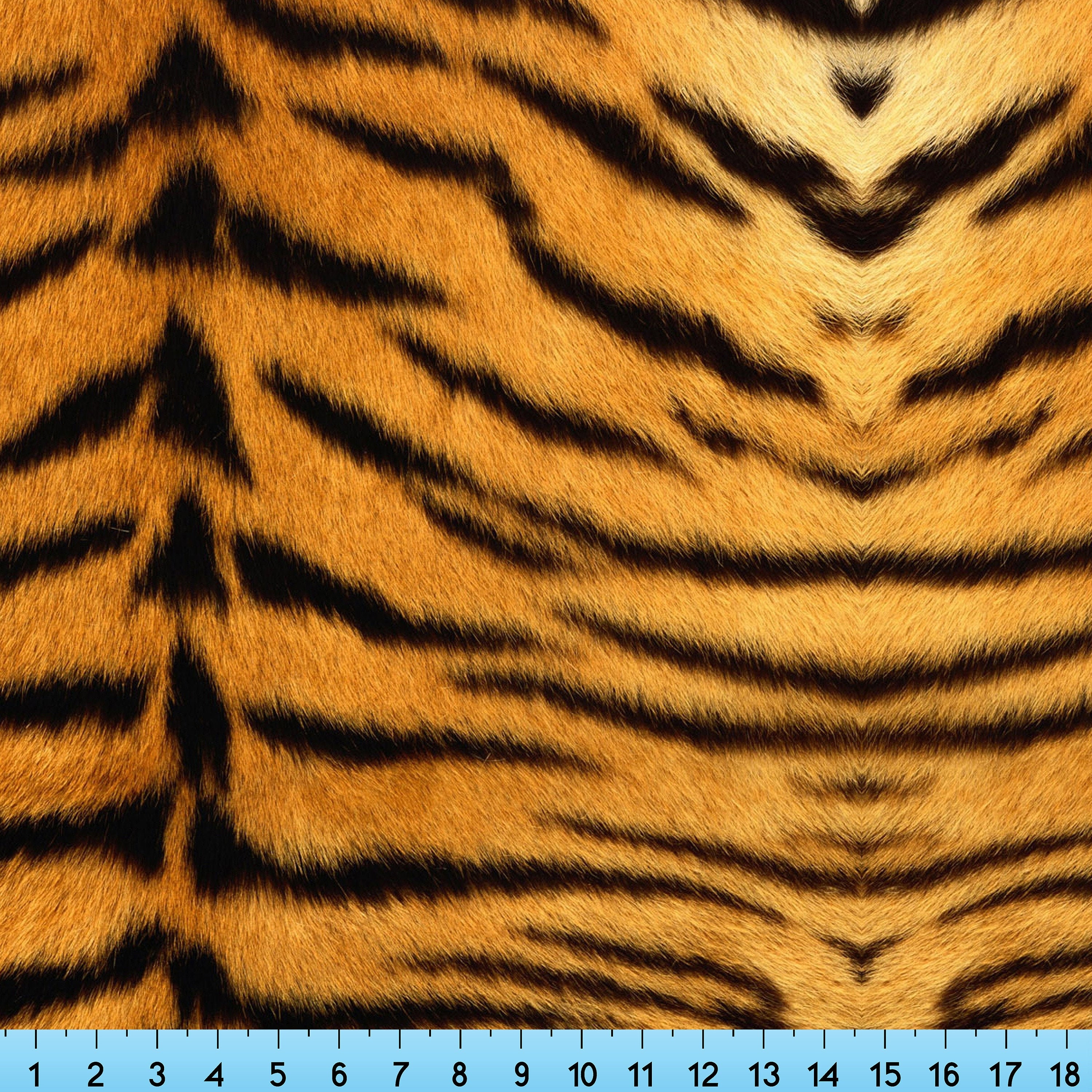 Tiger Print Fabric By the Yard Half Yard and Fat Quarter | Etsy
