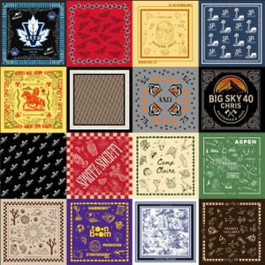 Personalized Bandanas - Custom Printed with Your Image on Classic Poplin or Silky Satin image 12