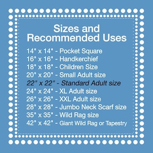 Personalized Bandanas - Custom Printed with Your Image on Classic Poplin or Silky Satin image 8