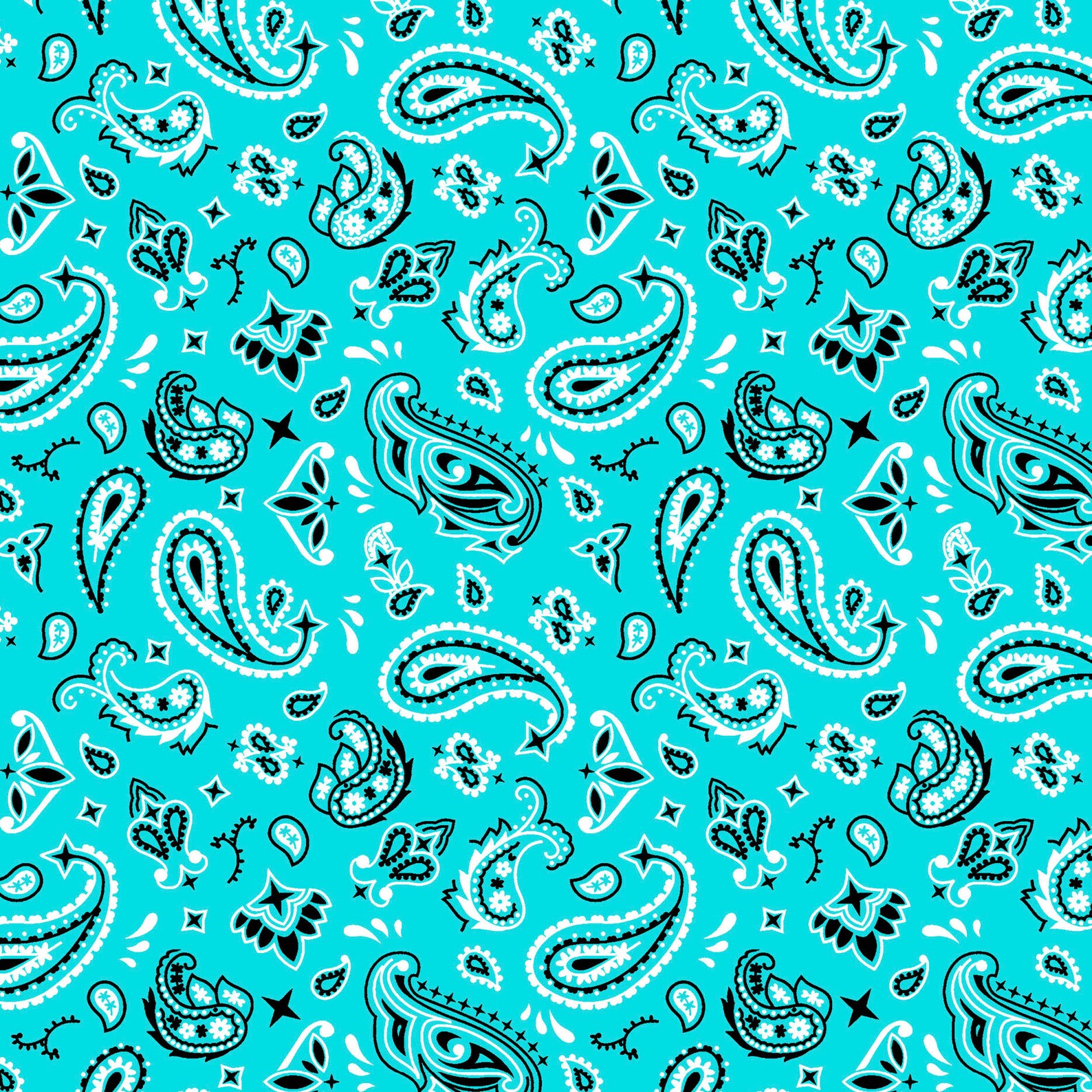 Bandana Paisley Fabric Print by the Yard 14 Colors Available Etsy