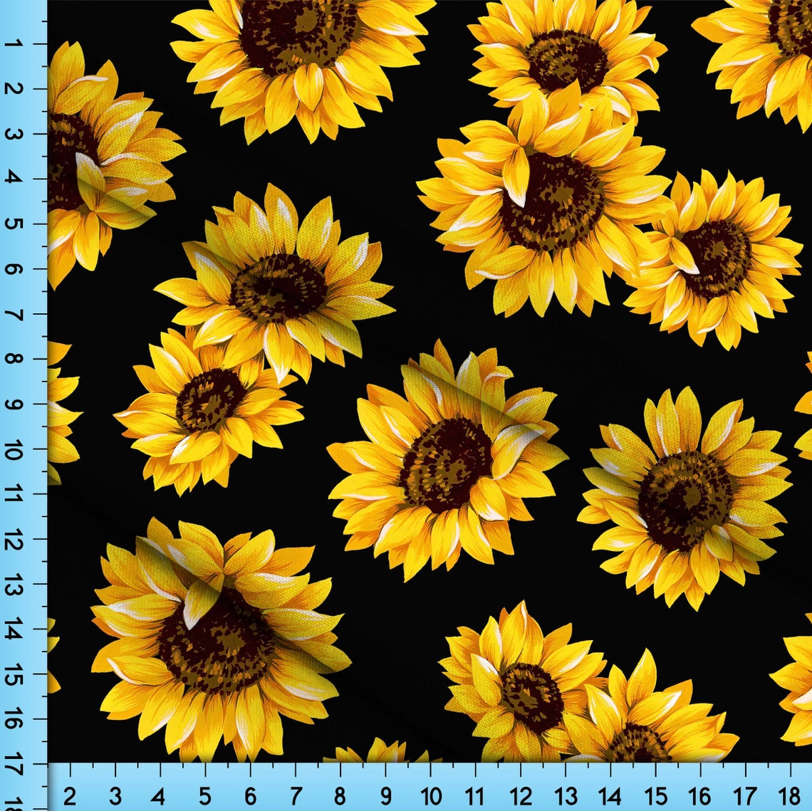 Sunflower Fabric By the Yard Printed fabric of your choice Etsy