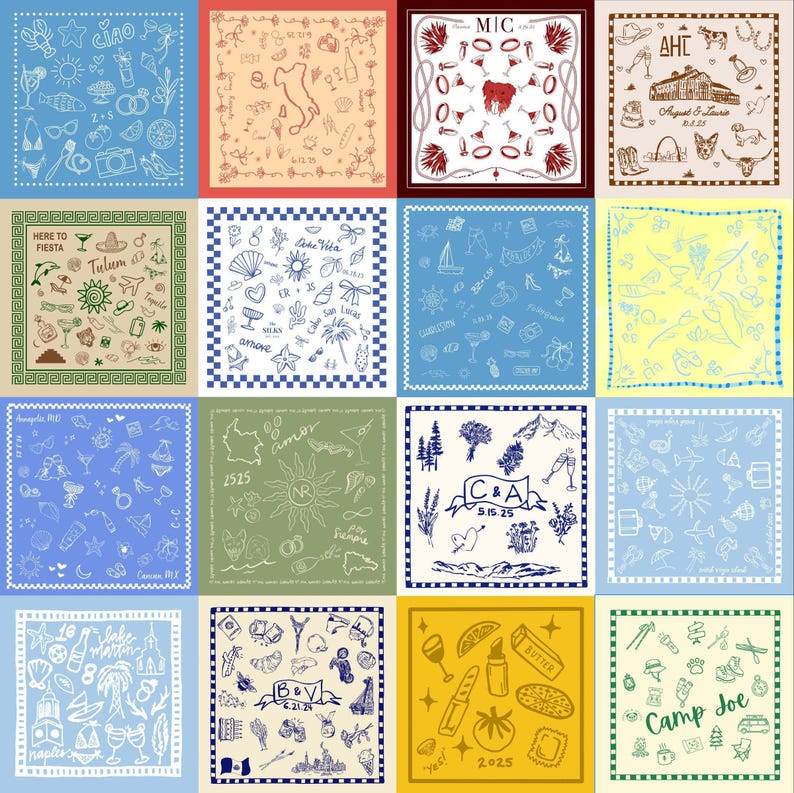 Personalized Bandanas - Custom Printed with Your Image on Classic Poplin or Silky Satin image 13