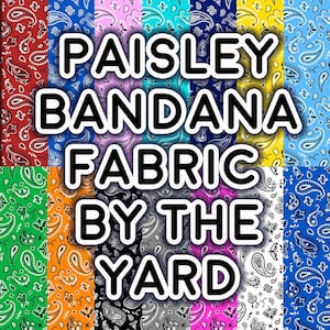 Tecido para bandana Paisley: Spandex, Popeline, Malha Jersey e muito mais por metro