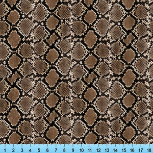 Schlangenhaut StoffMuster Print Bulk Stock, Half Yard und Fat Quarter