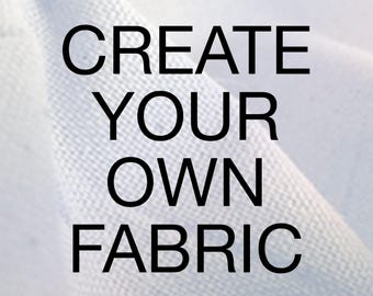 Print Your Own Fabric Design, Personalized Custom Fabric by the Yard for Sewing and Crafts