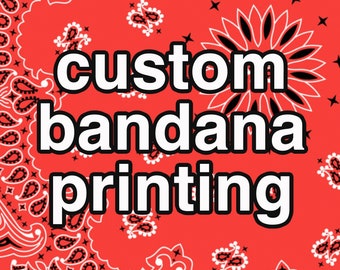 Custom Bandanas, Create Your Own Personalized Image Head Wrap