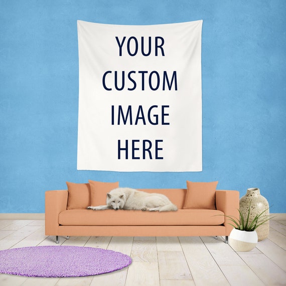 Custom Printed Wall Tapestry Photo Fabric Wall Hanging Custom