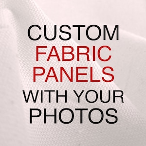 Custom Fabric Panels, Personalized Printing of Your Image on Fabrics By the Yard