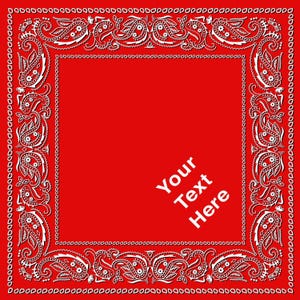Custom Personalized Bandanas with your Photo or Text image 4