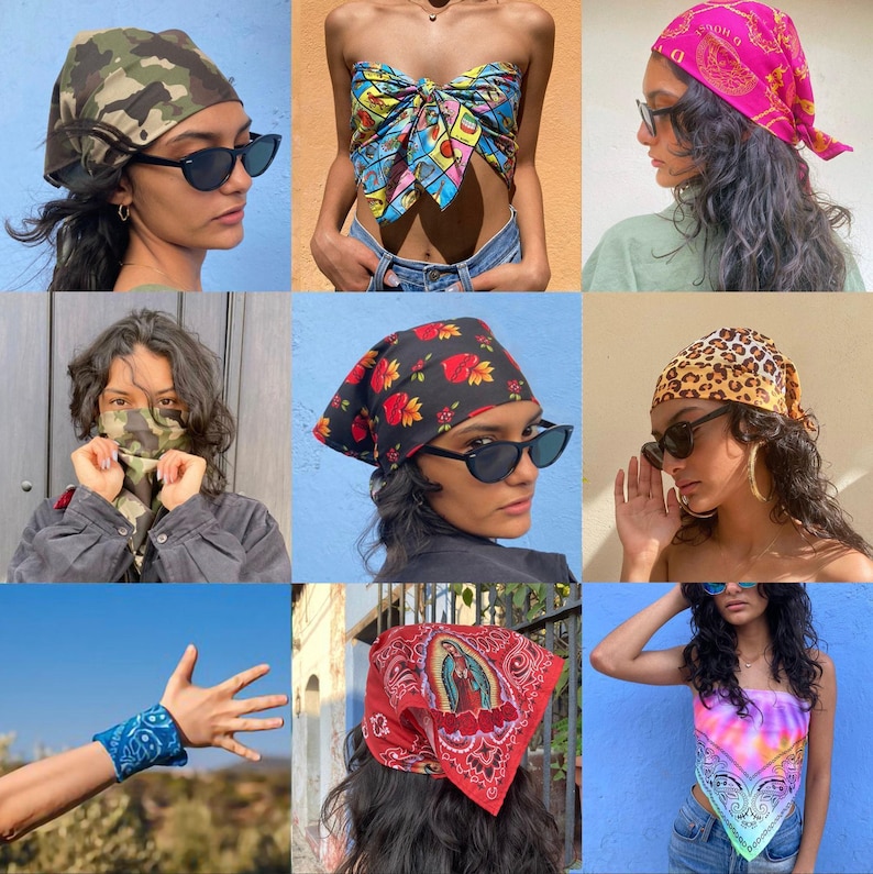 Personalized Bandanas - Custom Printed with Your Image on Classic Poplin or Silky Satin image 4