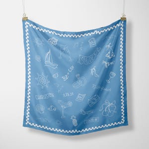 Pañuelos de satén personalizados: regalos personalizados para despedidas de soltera y bodas, pañuelos para la cabeza y pañuelos de viaje.