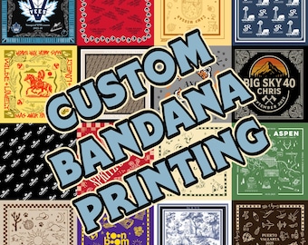 Pañuelo estampado con tu imagen: popelina clásica o satén sedoso