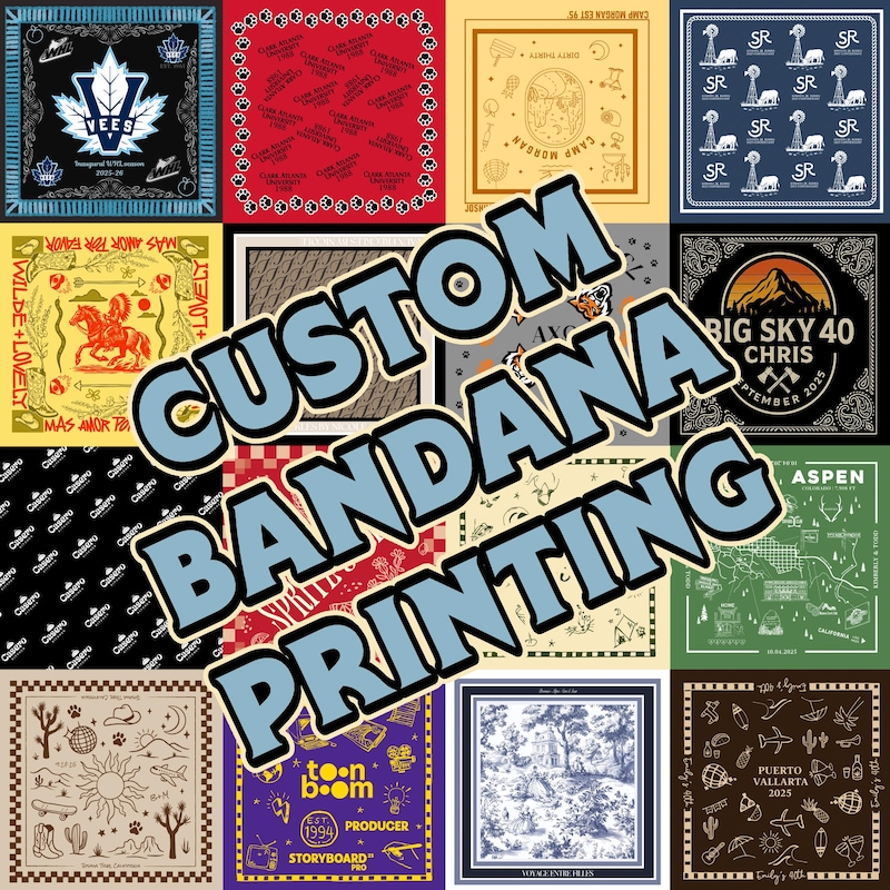 Bandana Print - Etsy