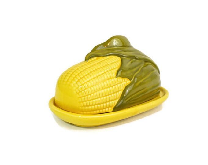 Shawnee Butter Dish, Vintage Butter Dish, Corn King Butter Dish, Covered Butter Dish, Shawnee 72