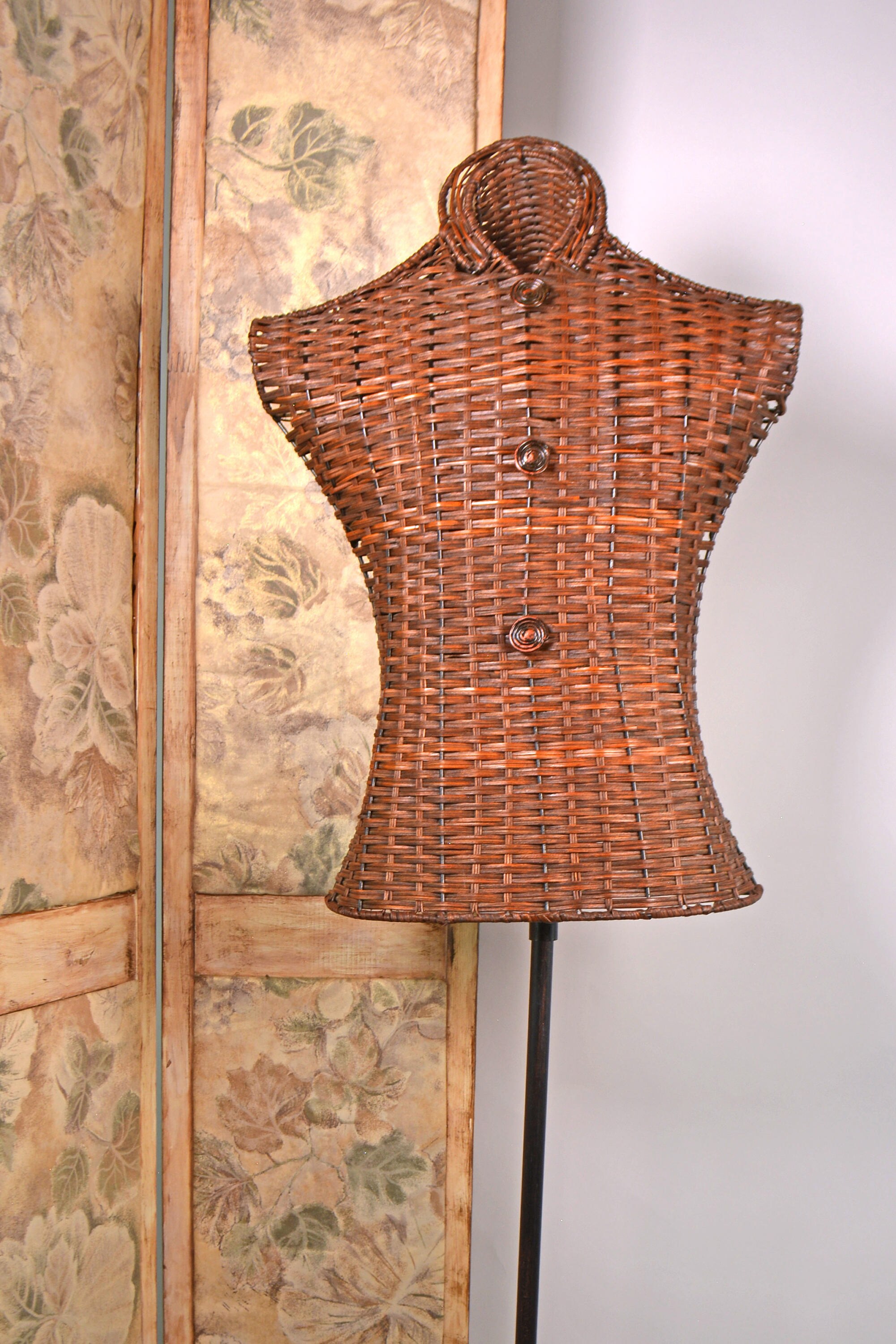 Torso Dress Form Vintage Mannequin Body Wicker Dress Form Torso Dress Form Vintage Mannequin Body Wicker Dress Form