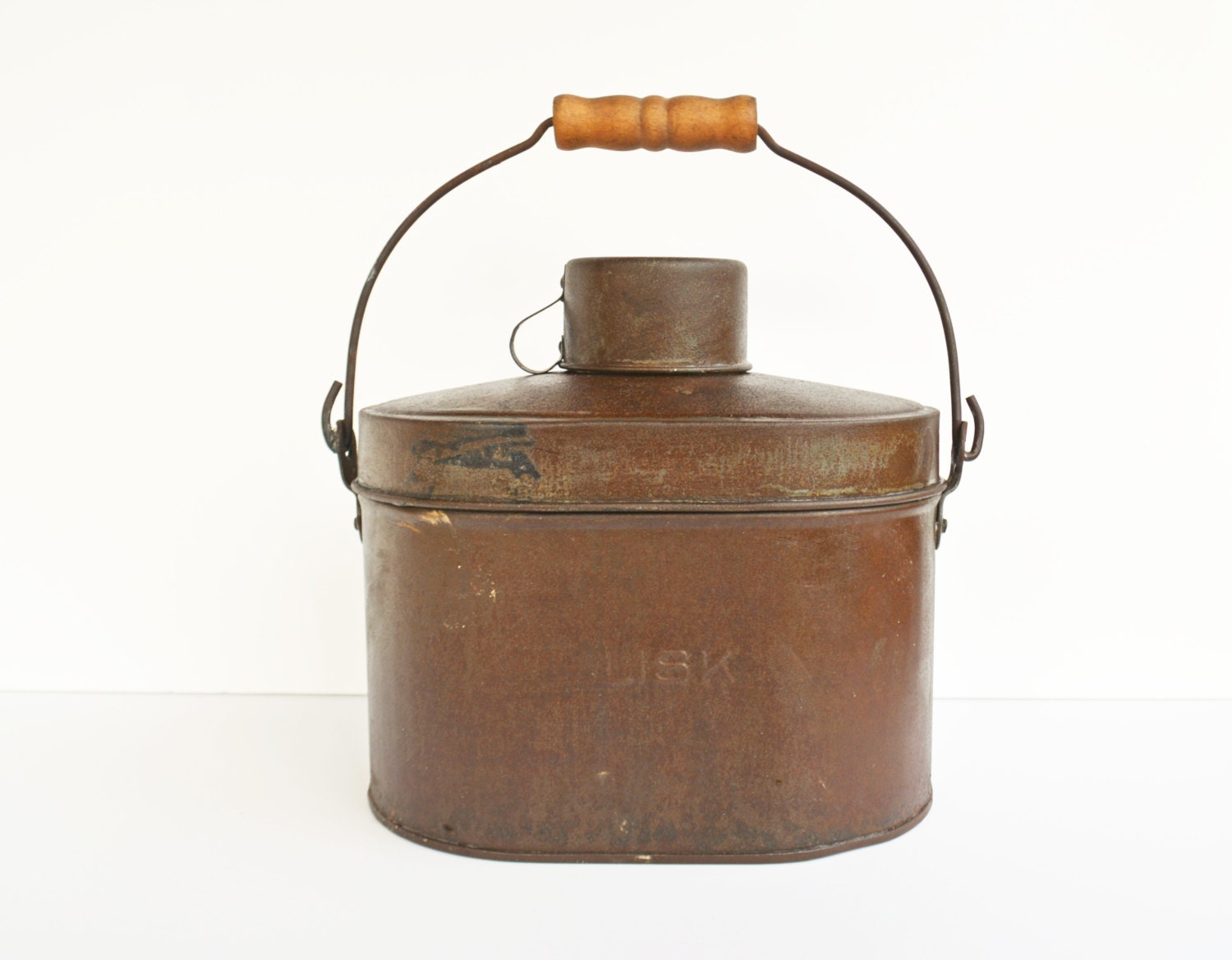 Antique Metal Lunch Box RARE Lisk Lunch Bucket 5 Piece Metal Etsy