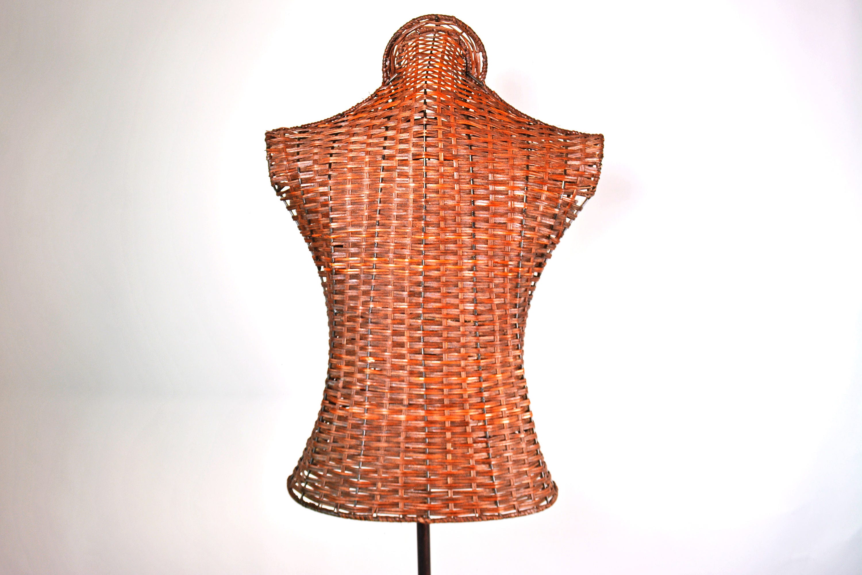 Torso Dress Form Vintage Mannequin Body Wicker Dress Form Etsy