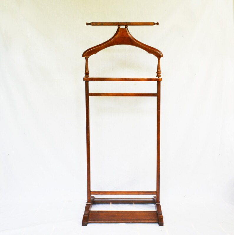 Clothes Butler Vintage Valet Stand Suit Stand Wooden Etsy