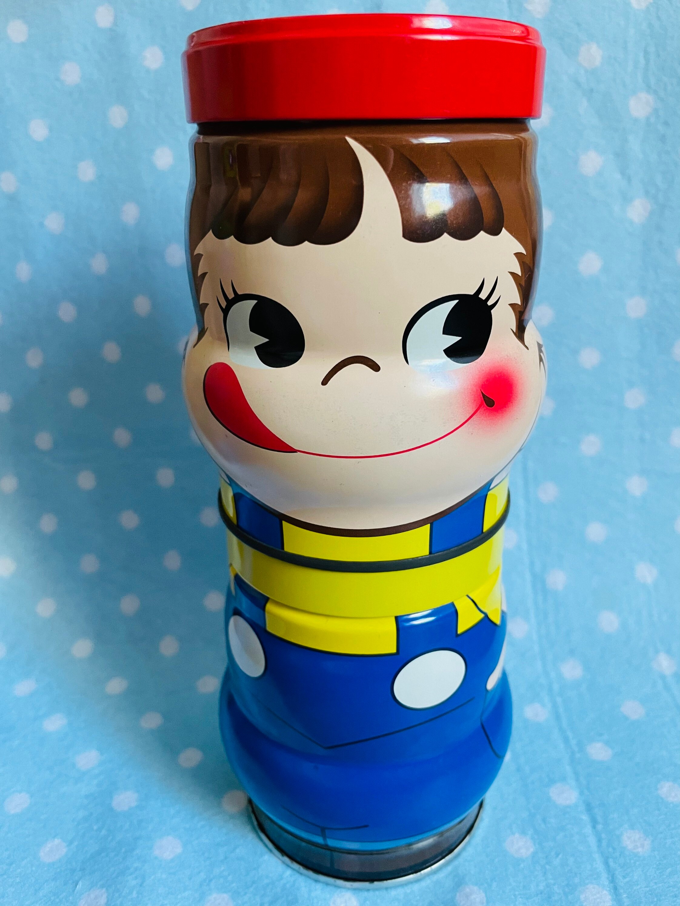 不二家 ペコちゃん ポコちゃん 人形 缶セット ヴィンテージ 日本製 不二家 レア 人形型 ペコちゃん キャンディ