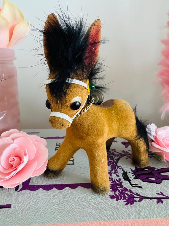 Vintage Kitsch Flocked Donkey With Bell Figurine Doll Ornament - Hong Kong - Etsy Finland Vintage Kitsch Flocked Donkey With Bell Figurine Doll Ornament - Hong Kong - Etsy Finland