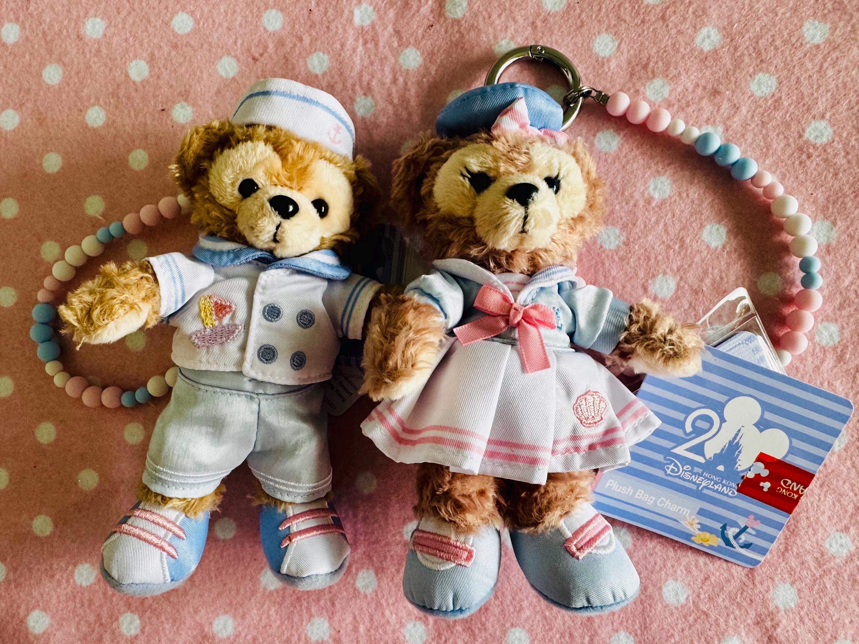 『限定品』Duffy The Disney Bear キーホルダー ミッキー衣装 Tokyo Hong Kong Disneyland Duffy the Disney Bear 20th Celebration