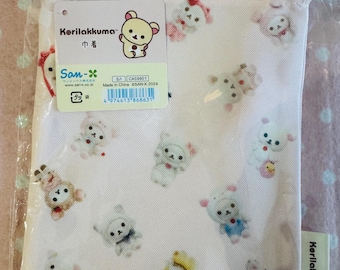 Japonia San X Rilakkuma Relaxed Bear Kosmetyczka ze ściągaczem - Edycja limitowana - RZADKA