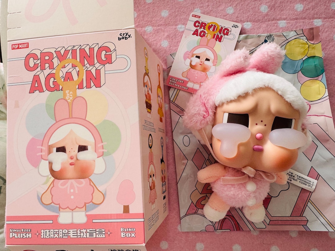 Crybaby Crying Again ピンクバニーぬいぐるみキーチェーン - 新品箱