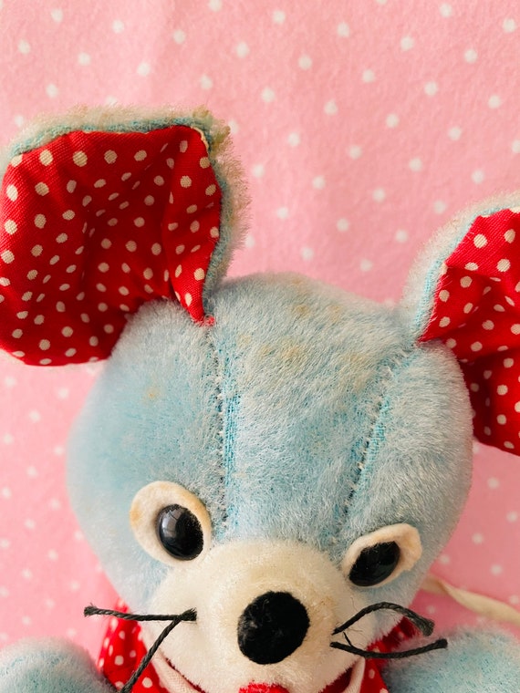 Vintage Kitsch Knickerbocker Polka Dot Mouse Rat Plush Stuffed - Etsy