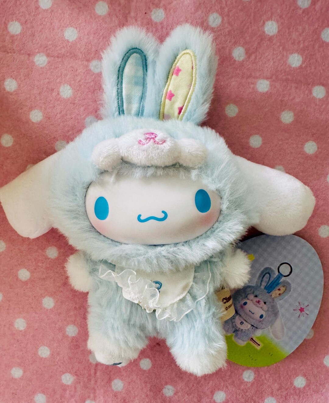 Sanrio Elf Bunny Baby Cinnamoroll Dog Fluffy Plush Doll Dangler
