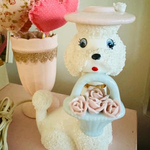 プードルルームライト　ヴィンテージ　昭和レトロ Vintage poodle lamp - Etsy 日本