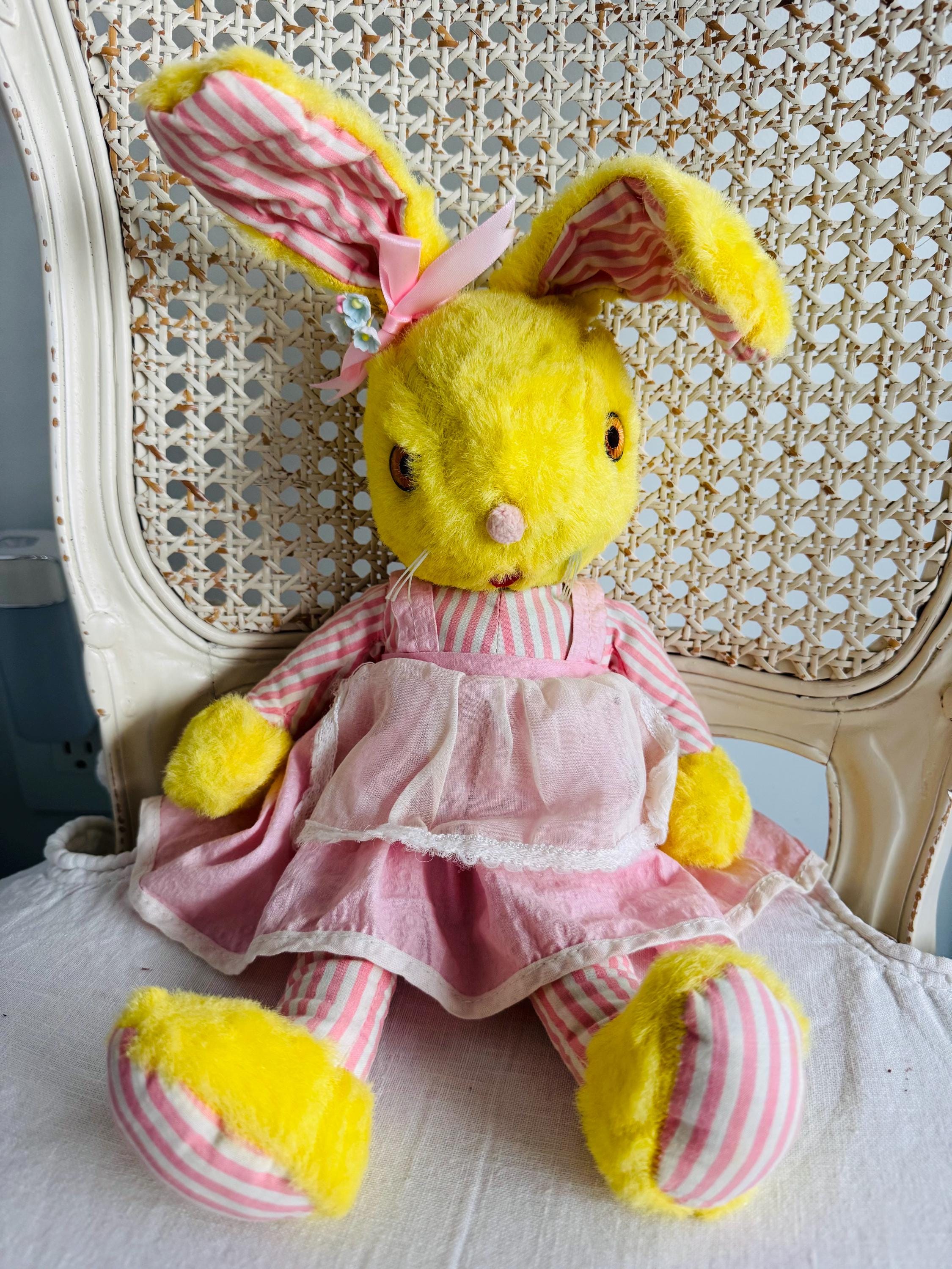 GUNDのきいろいうさぎのぬいぐるみ Vintage gund pink bunny - Etsy 日本