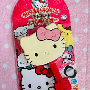 Japan Sanrio Hello Kitty x Fujiya Choklad Lollipop Spegel - Begränsad upplaga Helt ny i förpackning