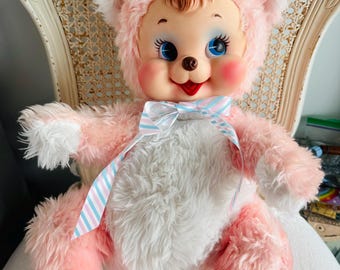 Vintage 1950s Rushton Star Creation Pastel Pink Blue Mini Baby