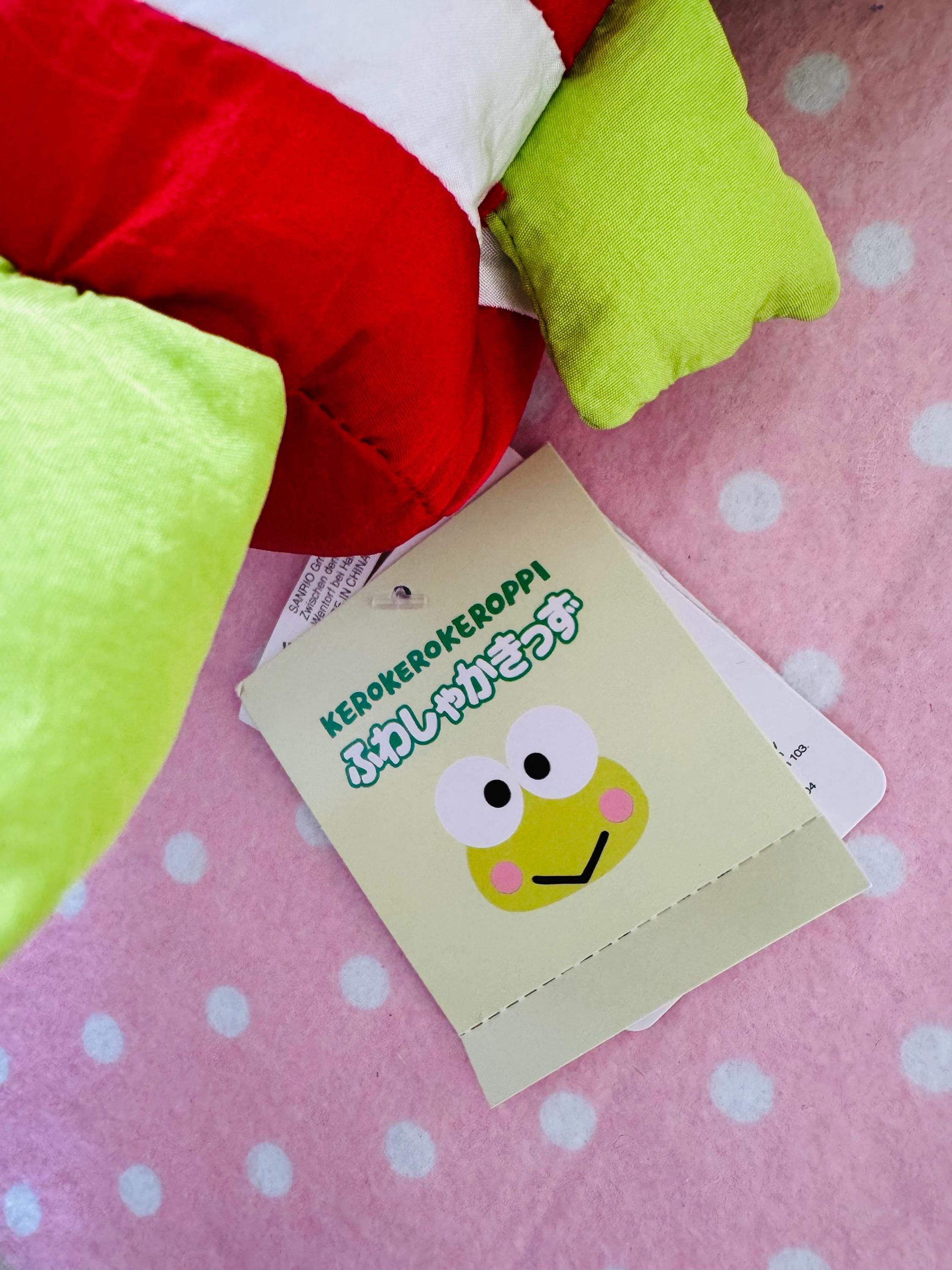 Japan Sanrio Kero Kero Keroppi Frog in Classic Shiny Nylon Fabric