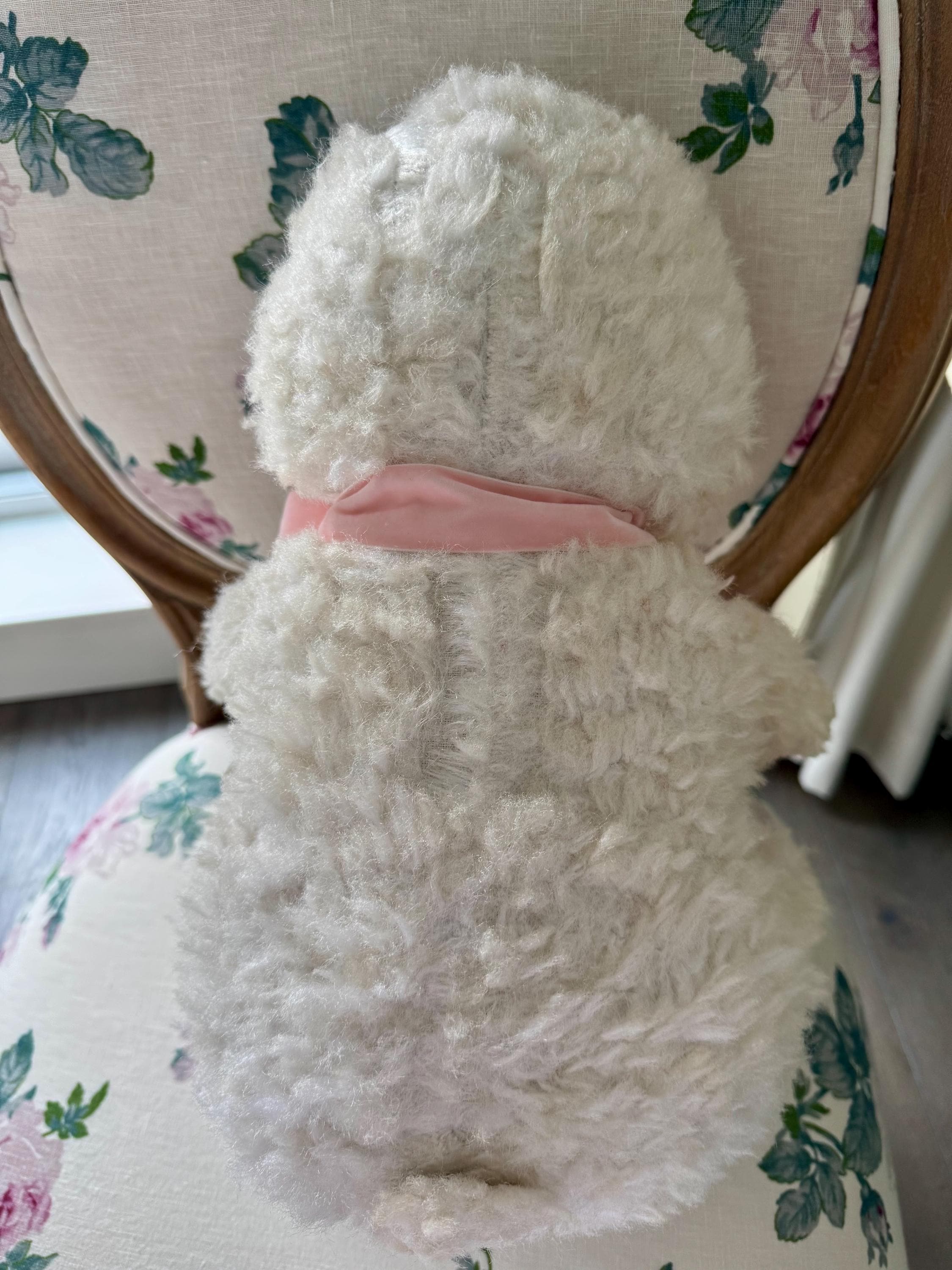 Vintage Rushton Style Chiltern Rubber Face Large Pink Bunny Vintage Rushton Style Chiltern Rubber Face Large Pink Bunny