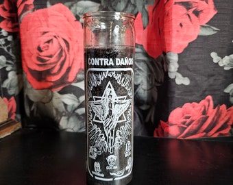 Contra daños 7 Day candle for ritual and spell work