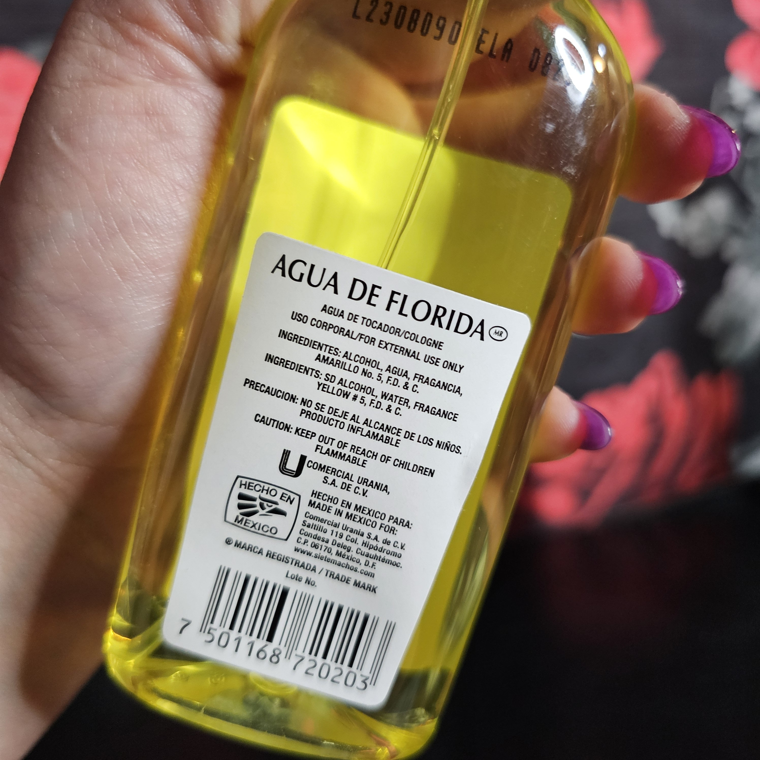 Florida Water Agua De Florida Urania Made in Mexico 4 Oz Spray