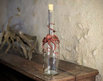 Opera bottle 70 cl octopus kraken octopus Cthulhu tentacle octopus pirate