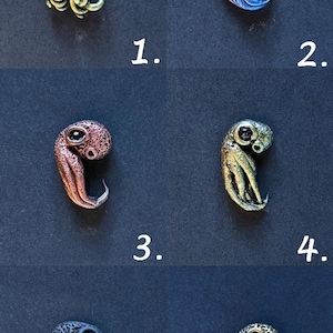 Pendant octopus ctulhu kraken dark dark gothic gothic cute miniature monster image 5