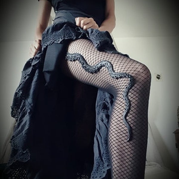 Fancy fishnet tentacle tights