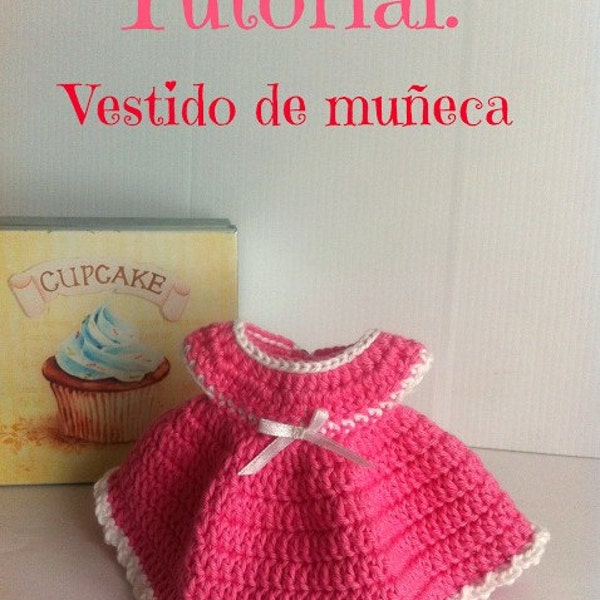 Tutorial como hacer vestido de muñeca de crochet